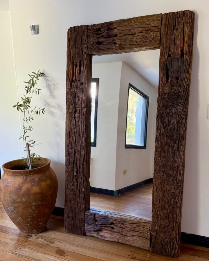 Weathered Beam Frame in Reclaimed Wood
