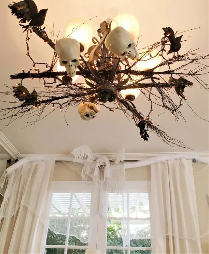 A Chandelier of Skulls and Branches