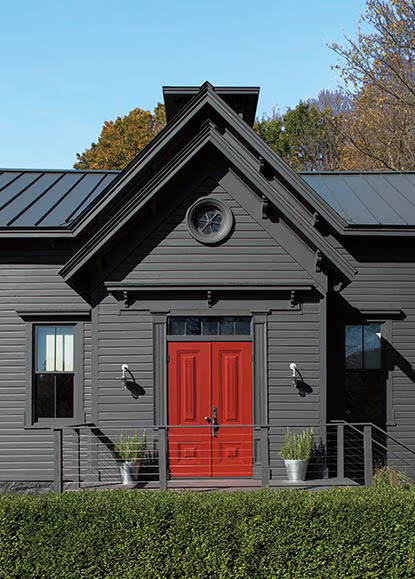 Red Double Entry Doors