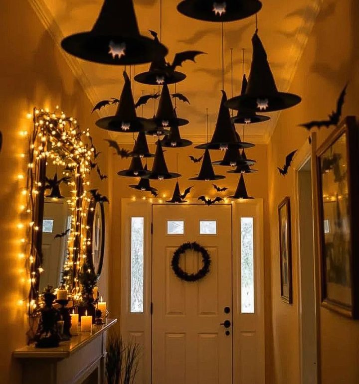 Witch Hats Over the Entryway