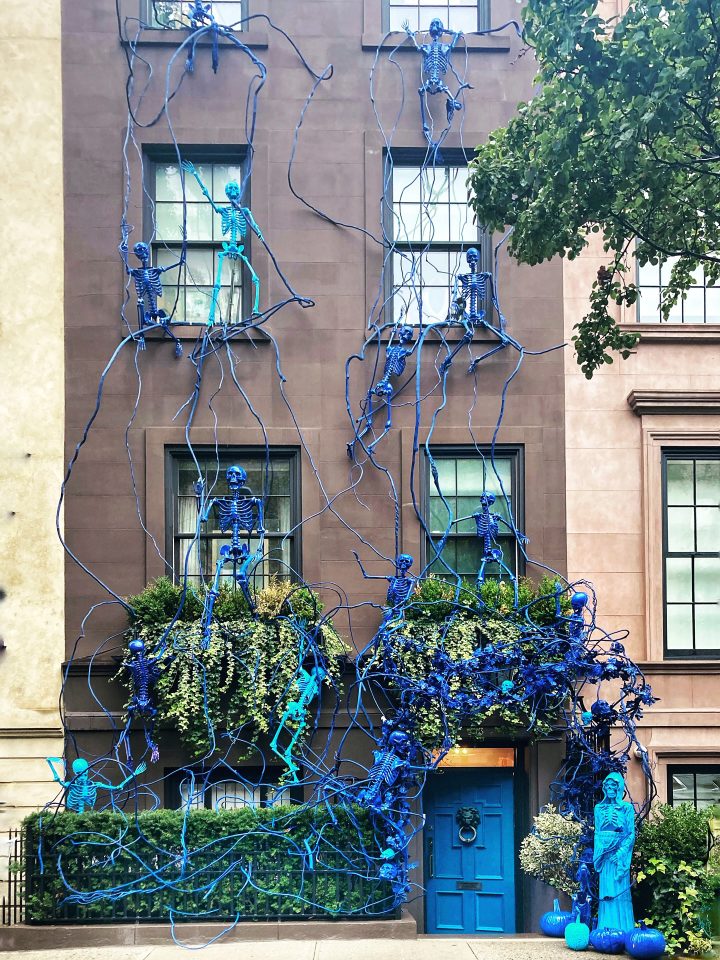 Electric Blue Building Facade