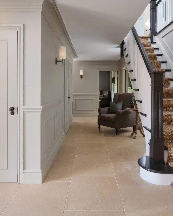 Black and Cream Hallway Ideas