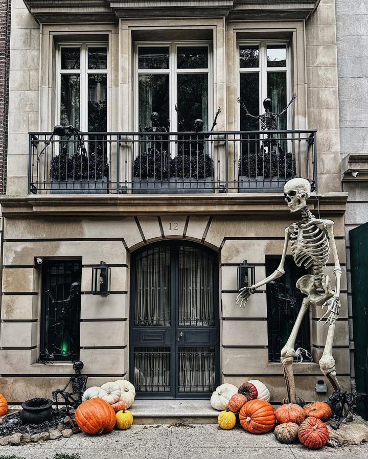 Oversized Skeleton Beside the Entry