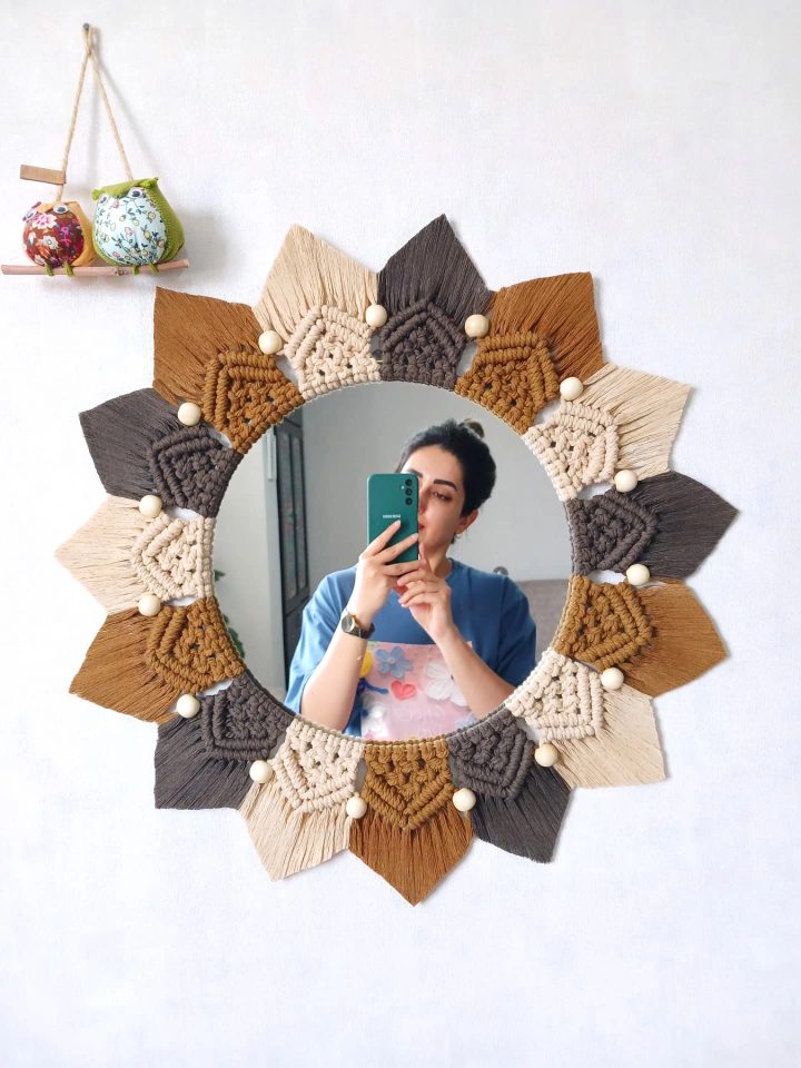 Petal Mirror in Three Tones