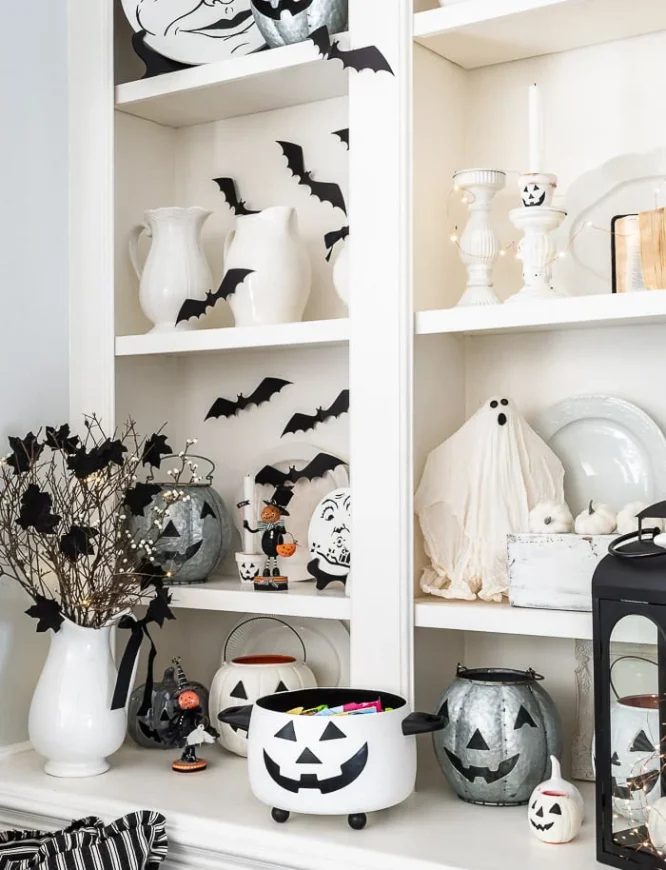 Pitchers and Paper Bats for Bookshelves