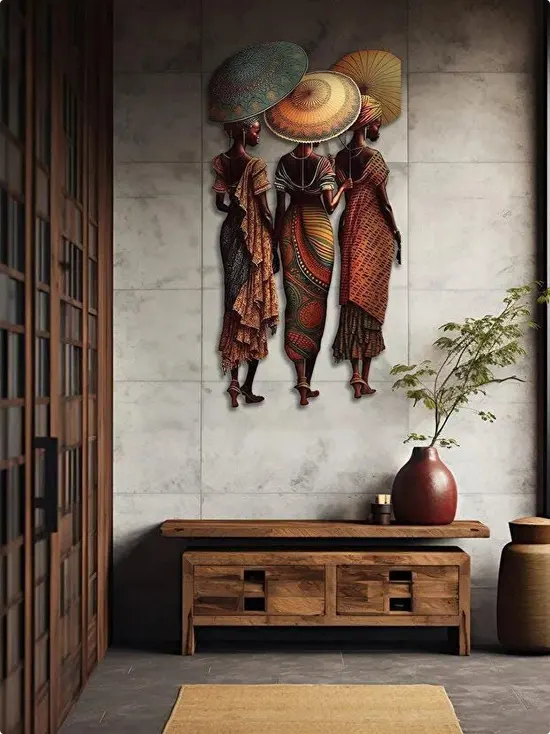 African Women Entryway Wall Art