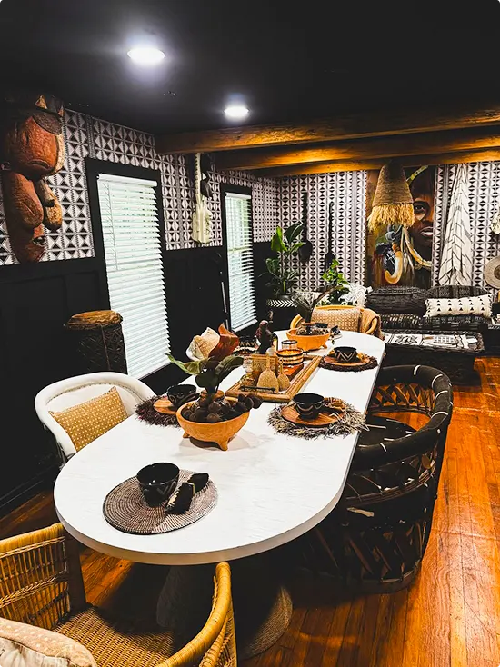 Afrohemian Mudcloth Dining Room