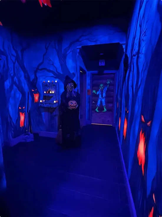 Blacklight in the Forest Corridor