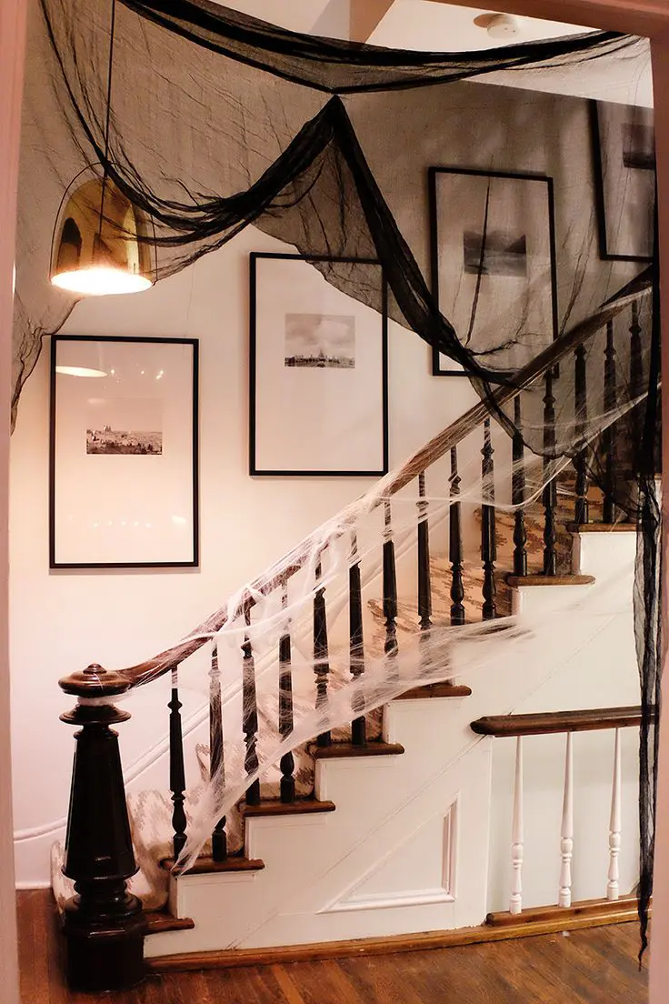 Cobweb Gauze Gallery Staircase