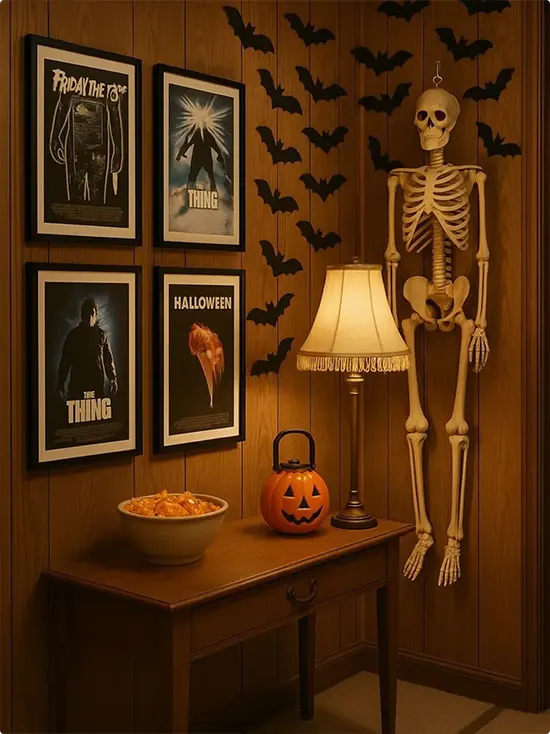 Retro Horror Gallery Wall