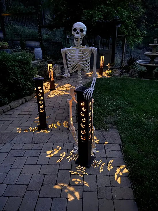 Backyard Halloween Walkway