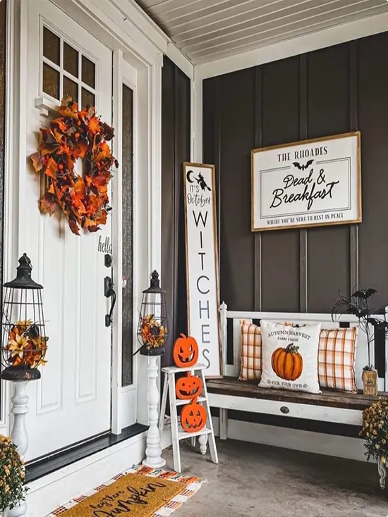 Dead and Breakfast Sign on the Porch