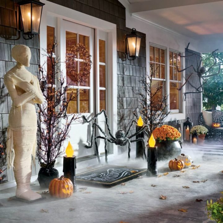 Farmhouse Halloween Porch Decor Ideas