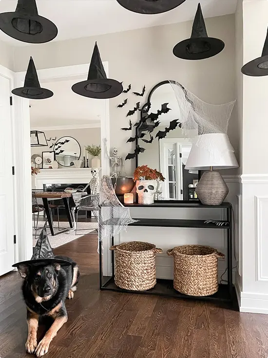 Floating Halloween Witch Hats
