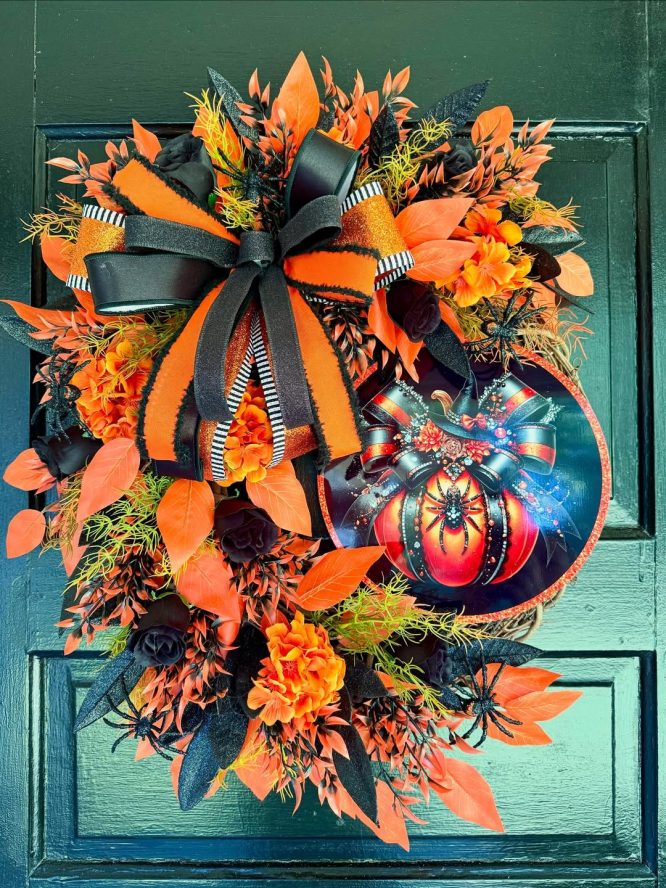 Jeweled Spider Wreath